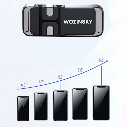 Wozinsky Magnetic Phone Holder/Cable Organizer σε Μαύρο χρώμα