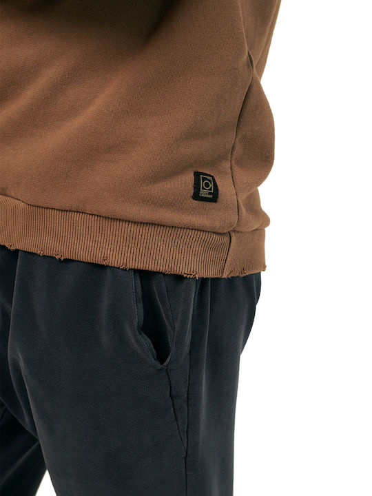 Sweatshirt with Hood Burgundy