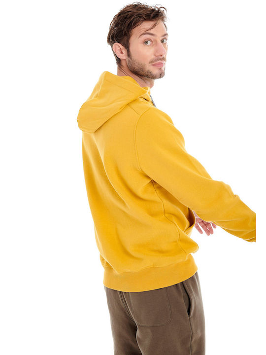 Garage Fifty5 Men's Sweatshirt with Hood and Pockets Yellow