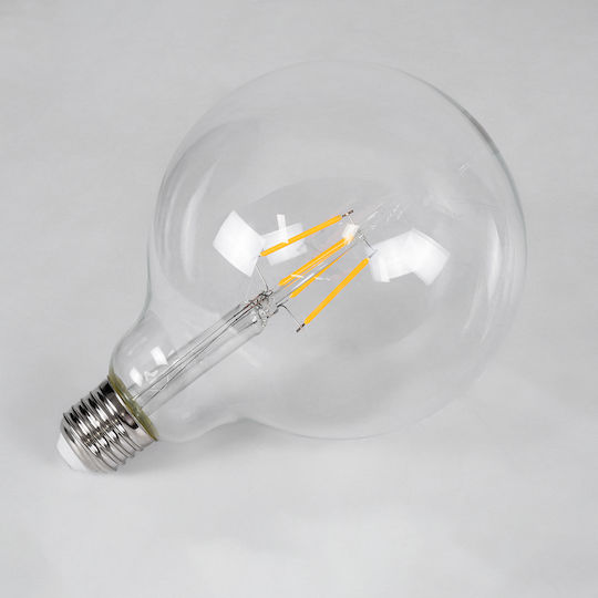 GloboStar LED Bulb 4W 180mm for Socket E27 and Shape G125 Warm White 400lm Dimmable