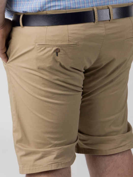 Double Herrenshorts Chino Camel