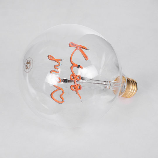 GloboStar Bec LED 4W 180mm pentru Soclu E27 și Formă G125 Roz 340lm Reglabil în intensitate