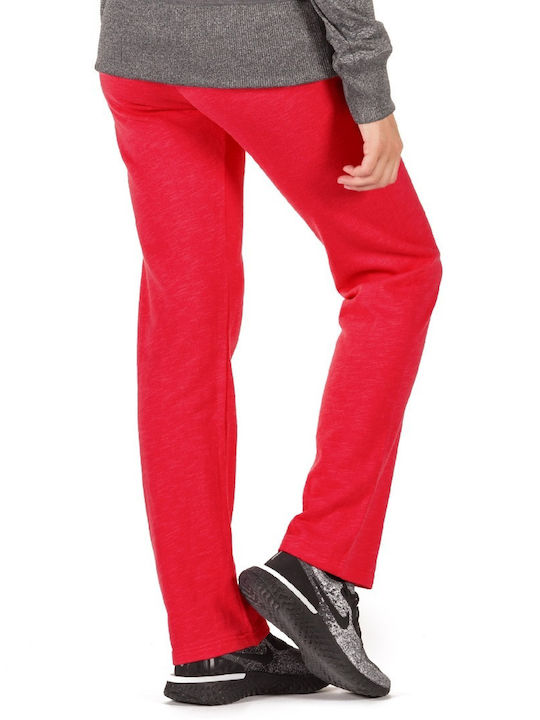 Body Action 21516 Maroon Women's Sweatpants Red