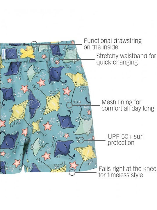 Ruggedbutts Kids Swimwear Bermuda Shorts / Shorts mit Sonnenschutz UV 50+ Starfish & Stingrays