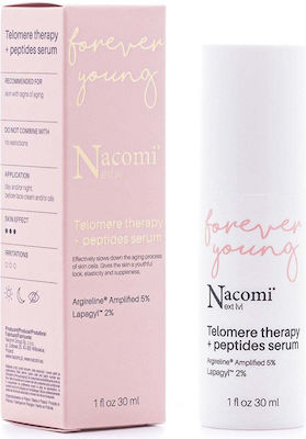 Nacomi Αnti-aging Face Serum Next Lvl Forever Young Telomere Therapy & Peptides Suitable for All Skin Types 30ml