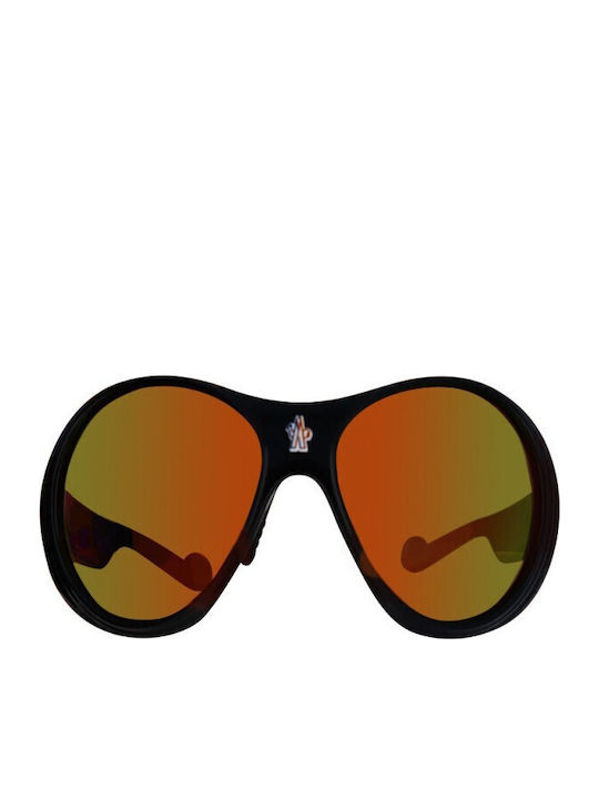 Moncler Sunglasses Μαύρα with Acetate Frame & Orange Lens Moncler Sunglasses Μαύρα with Acetate Frame & Orange Lens