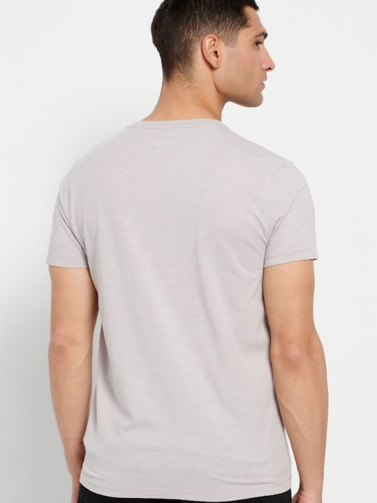 Garage Fifty5 T-shirt Bărbătesc cu Mânecă Scurtă Pearl Grey