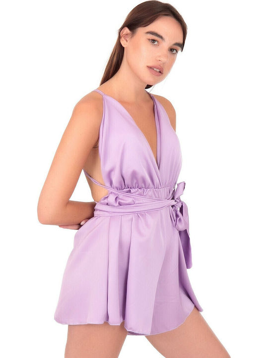 Women's One-piece Shorts Purple