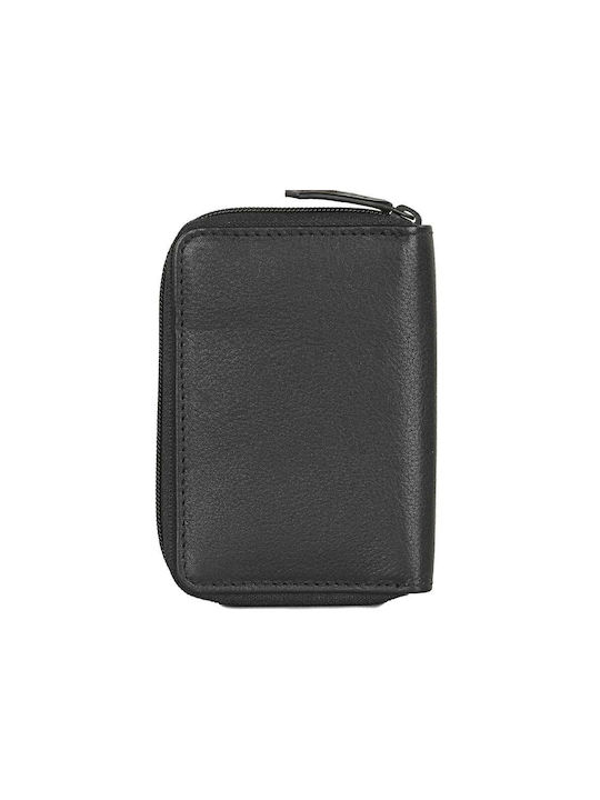 Lois Men's Leather Card Wallet with RFID Black