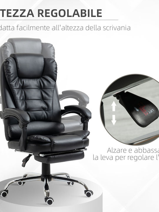 HomCom Office Chair with Recline Black