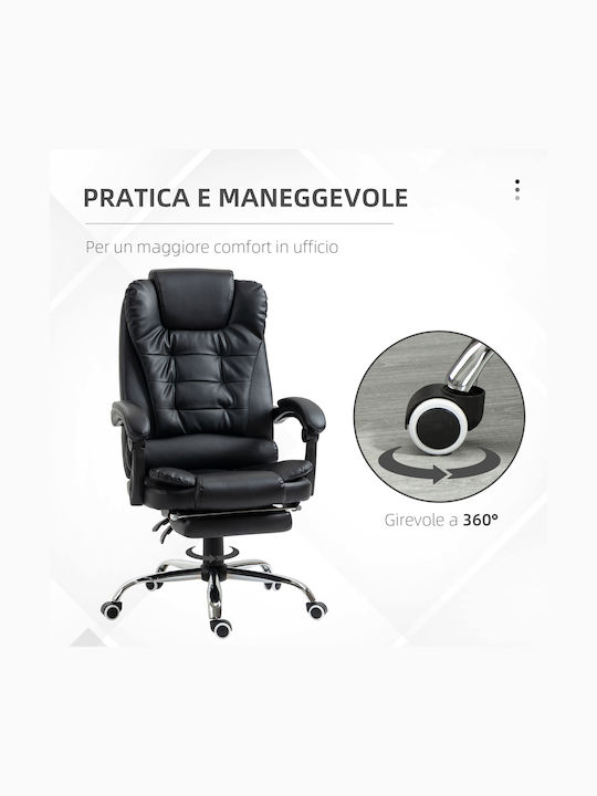 HomCom Office Chair with Recline Black
