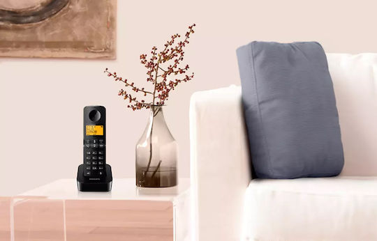 Philips D260 Ασύρματο Τηλέφωνο με Ελληνικό Μενού Μαύρο