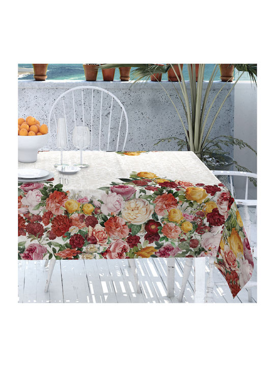 Makis Tselios Home Violeta Cotton Tablecloth Multicolour 160x260cm