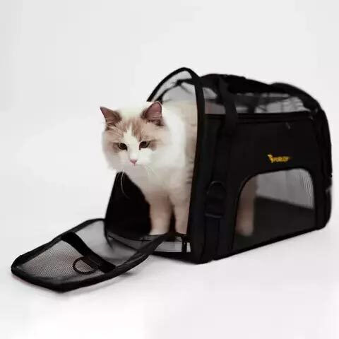 Purlov Purlov Dog/Cat Carrying Black Handbag L50xW25xH30cm