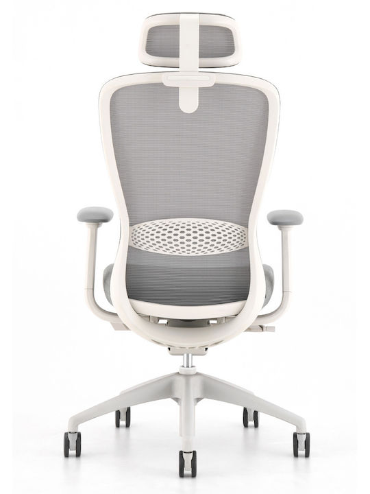 ErgoAction Action Chair VX Scaun De Birou Cu Brațe Reglabile Alb / Gri