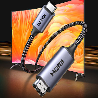 Ugreen CM565 HDMI 2.1 Kabel HDMI-Stecker - USB-C-Stecker 1.5m Gray