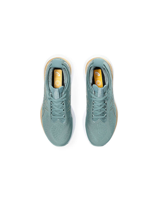 Gel-Nimbus 25 Damen Sportschuhe Laufen Foggy Teal / Champagne