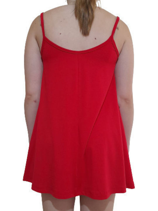 Damen Bluse Ärmellos Rot