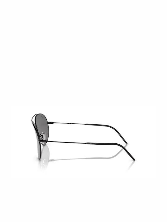 Ray Ban Sonnenbrillen mit Schwarz Rahmen und Silber Spiegel Linse R0101S 002/GS
