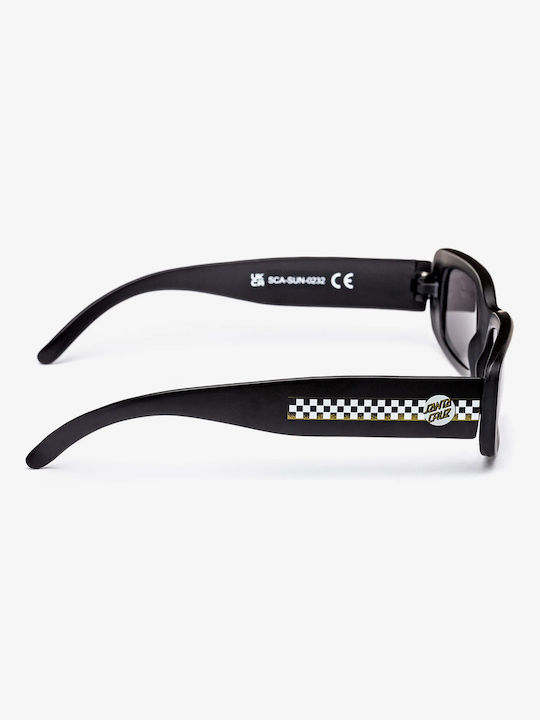 Santa Cruz Sunglasses with Black Plastic Frame and Black Lens SCA-SUN-0232