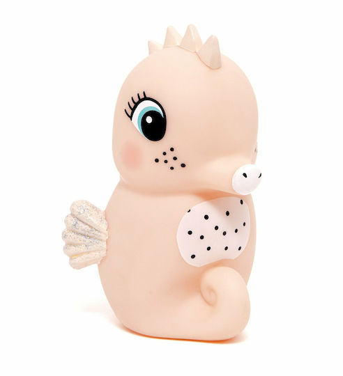 Petit Monkey Kids Decorative Lamp Hippocampus Pink 14x9cm