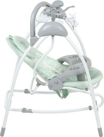 Kikka Boo Elektrisch Baby Relax Schaukel Dozy Bear mit Musik Mint für Kind bis 9kg