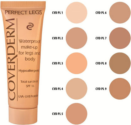 Coverderm Perfect Legs Waterproof SPF16 Liquid Foundation 07 50ml
