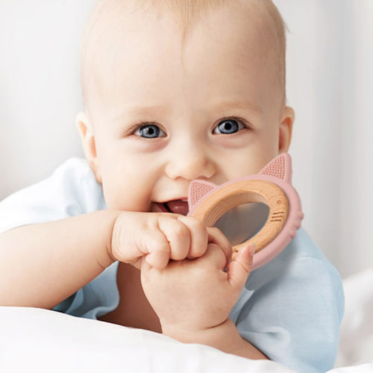 Babyono Kitten Жувална Връзка за Зъбене от Силикон за 0 м+