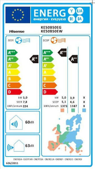 Hisense Hi-Comfort Aparat de Aer Condiționat Inverter 18000 BTU A++/A++ cu WiFi
