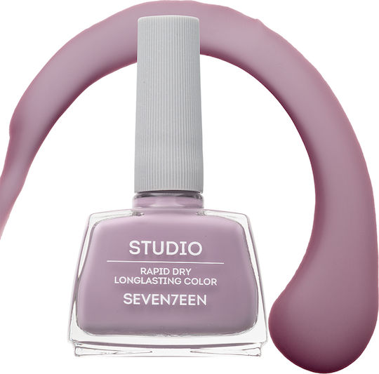 Seventeen Studio Rapid Dry Lasting Color Glossy Βερνίκι Νυχιών Quick Dry Λιλά 133 12ml