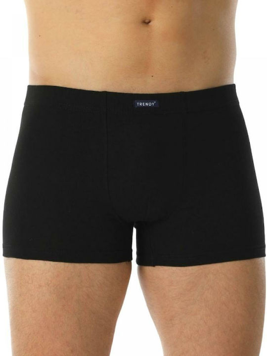 Trendy Herren Boxershorts Schwarz 1Packung