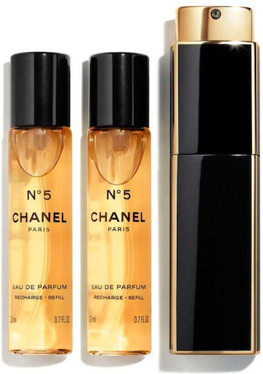 Chanel No.5 Twist and Spray Γυναικείο Σετ με Eau de Parfum 3τμχ