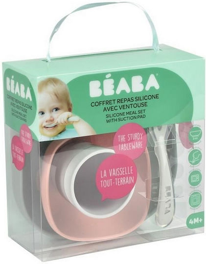 Beaba Set de hrănire din Silicon cu Bază Antiderapantă Multicolor 4buc