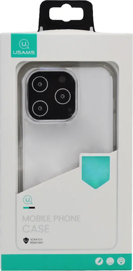 Usams Binz Back Cover Silicone Transparent Black (iPhone 14 Pro Max)