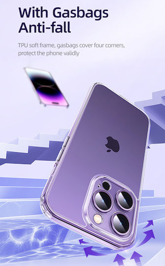 Usams Crystal Back Cover Silicon Transparent (iPhone 14 Pro)