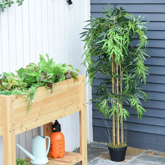 Künstlicher Baum für den Außenbereich Bamboo Grün 150cm Outsunny
