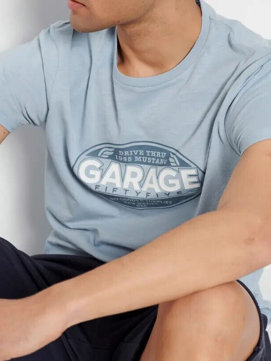 Garage Fifty5 Men's Short Sleeve T-shirt Light Blue