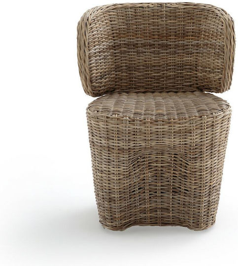 Outdoor-Sessel Rattan Beige 56x58x75εκ.