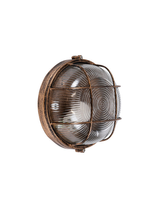 GloboStar Boatlight Wall-Mounted Outdoor Turtle Light E27 IP65 17.5x17.5x9εκ.