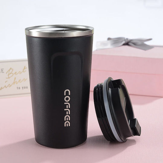 Techsuit Glass Thermos Stainless Steel 380ml Green