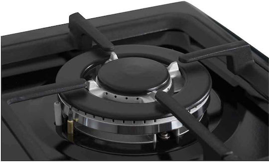Thermogatz TGS 8001 IX Gas- & Elektroherd 92Es mit Gas- & Elektrokochfeldern B60cm. Inox