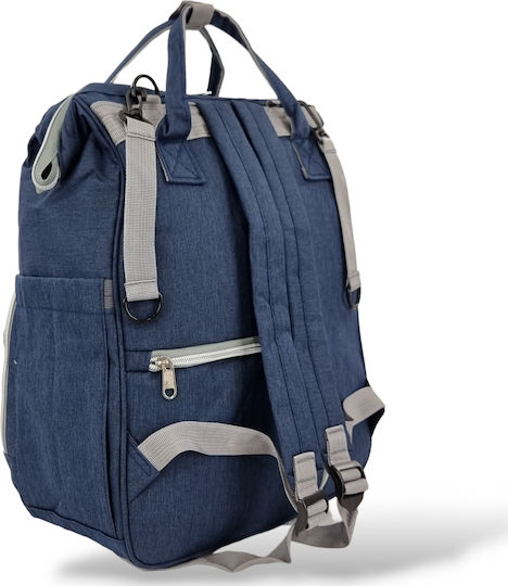 Playbags Τσάντα-Αλλαξιέρα Πλάτης Navy Μπλε 26x16x38εκ.