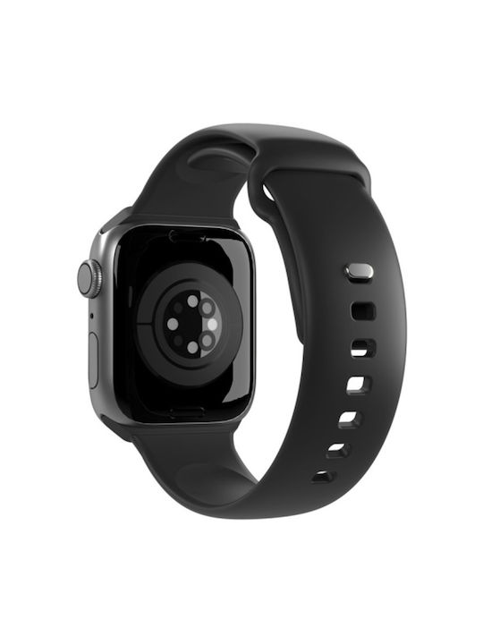 Puro Icon Cureu Negru (Apple Watch 44/45/46mm/Ultra 49mm)