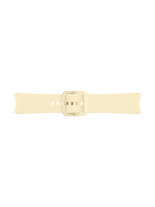 Samsung Λουράκι Σιλικόνης Μπεζ (Galaxy Watch4/5/6/7/FE/4 Classic/6 Classic/5 Pro)