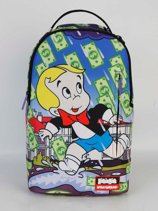 Sprayground Richie Rich Makin It Rain Σχολική Τσάντα Πλάτης Γυμνασίου - Λυκείου Πολύχρωμη