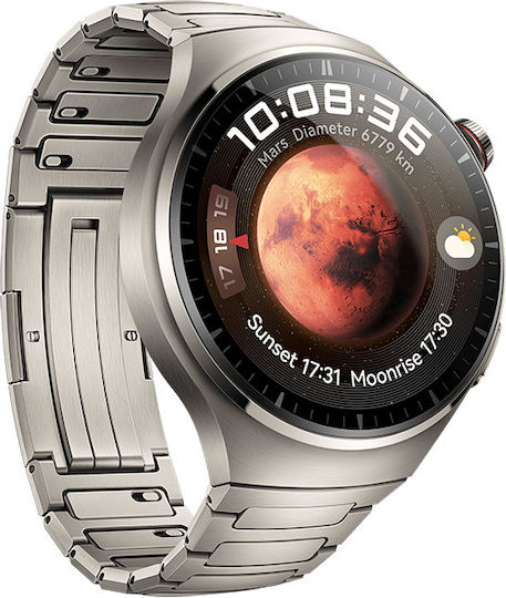 Huawei Watch 4 Pro Stainless Steel 48mm Waterproof with eSIM and Heart Rate Monitor (Titanium)