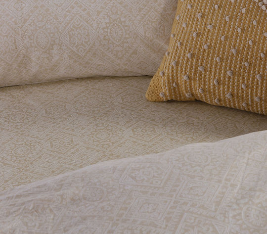 Nef-Nef Homeware Сет Чаршафи 240x270см. Clover Жълт 4бр