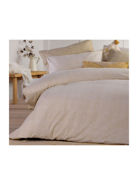 Nef-Nef Homeware Sheet Sets Queen 240x270cm. Clover Yellow 4pcs