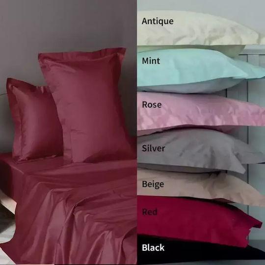 Palamaiki Sheet Sets Queen 245x270cm. Luxe Sateen Wine 4pcs
