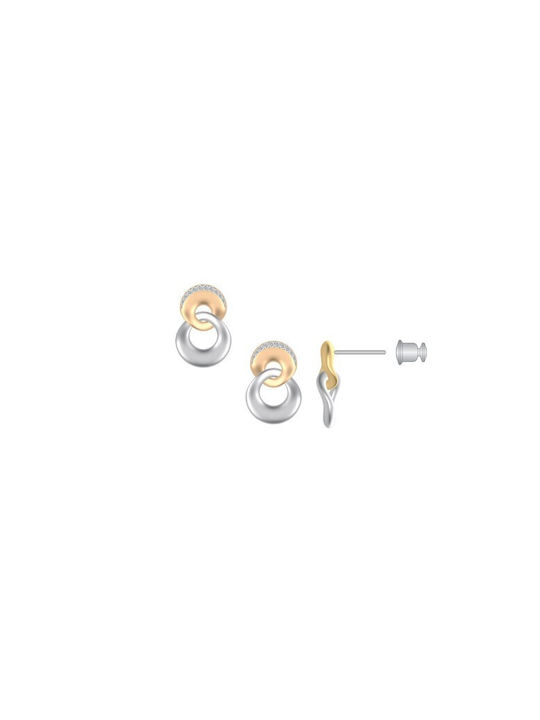 Skagen Earrings Pendants made of Steel Gold Plated